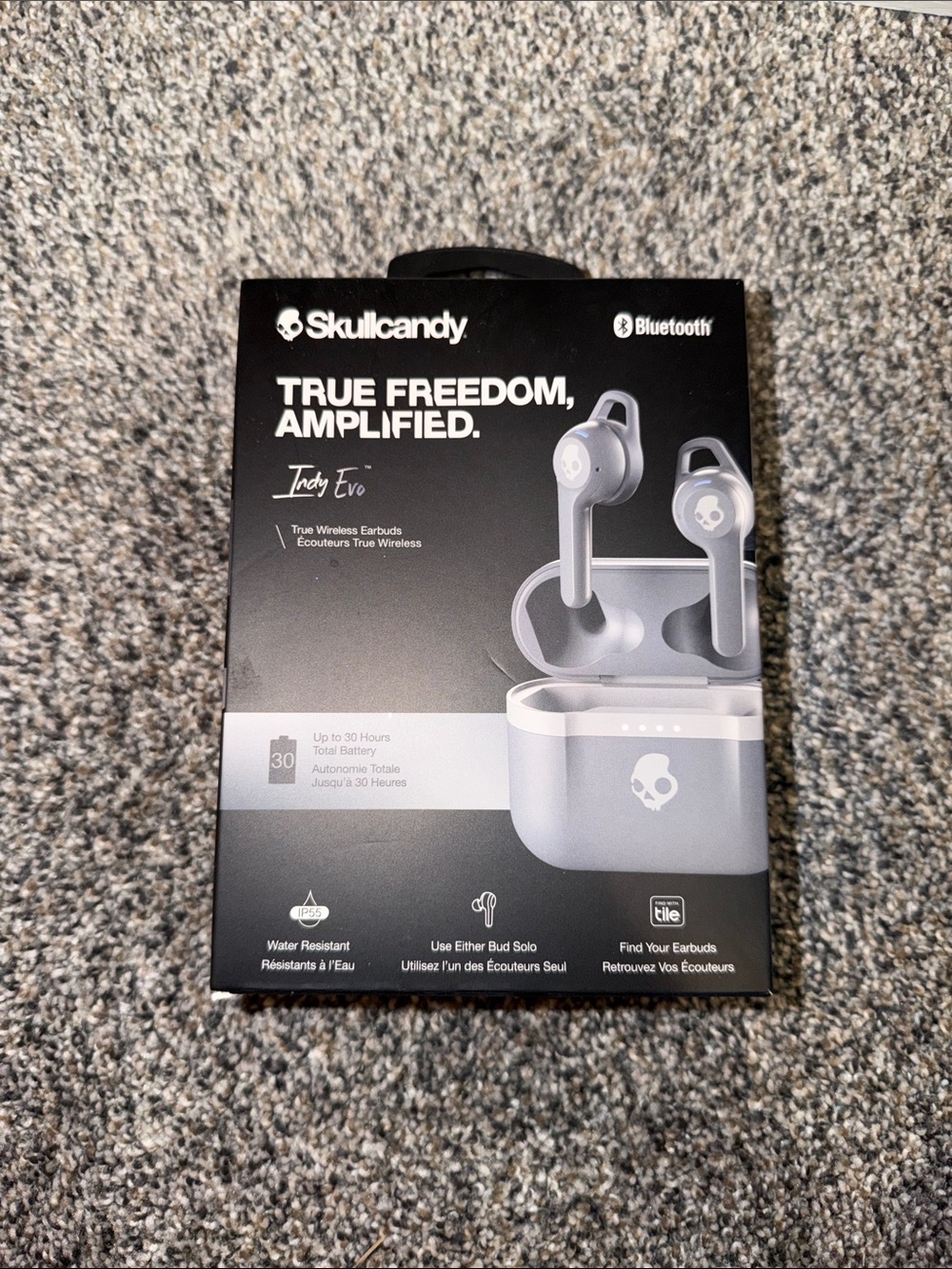 Skullcandy Indy Evo True Wireless Earbuds - Light Gray